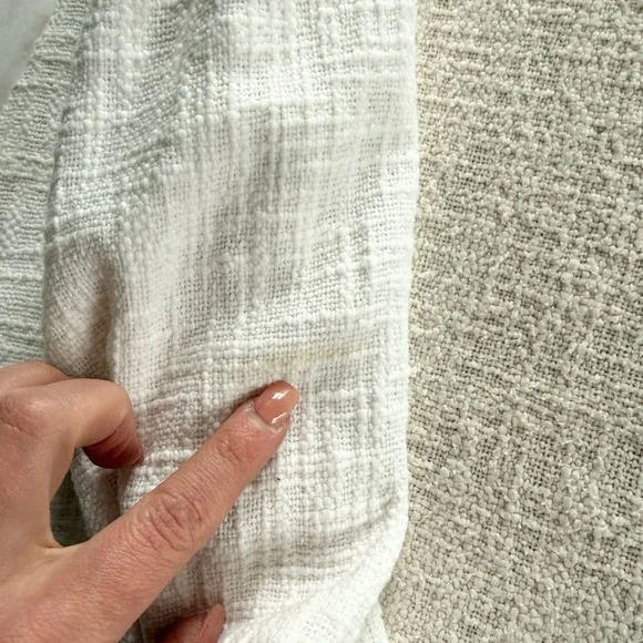 NWT Ecru Size Small White Textured Blazer - Picture 3 of 4